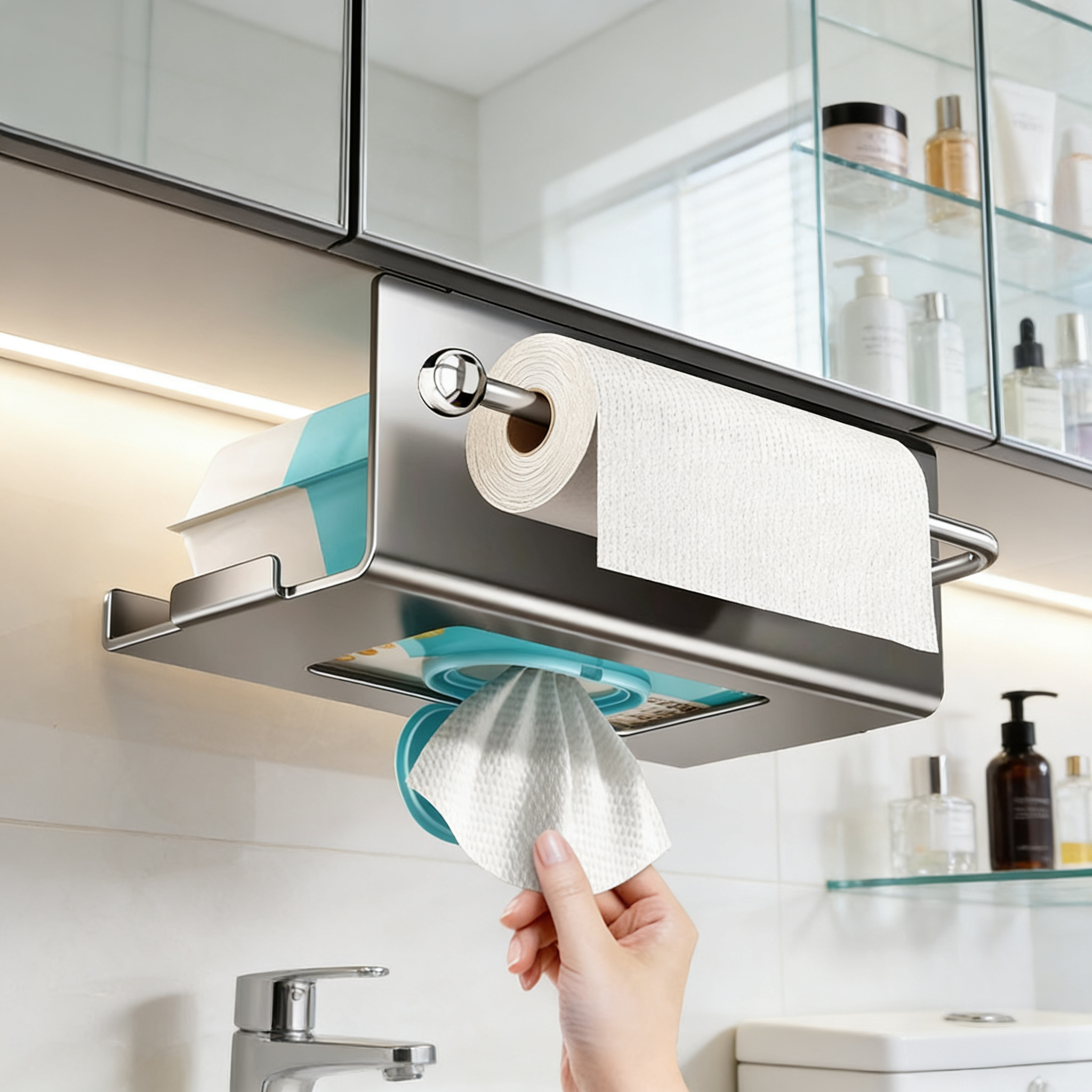 卫生纸收纳盒置物盒收纳架