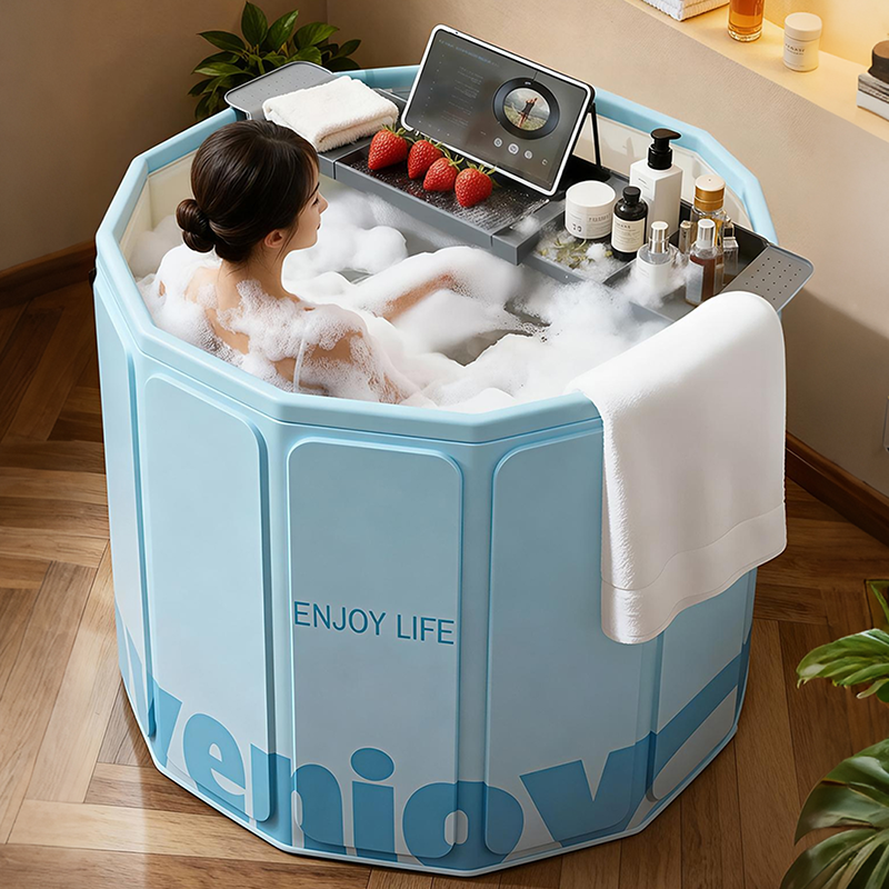 日本泡澡桶折叠大人家用