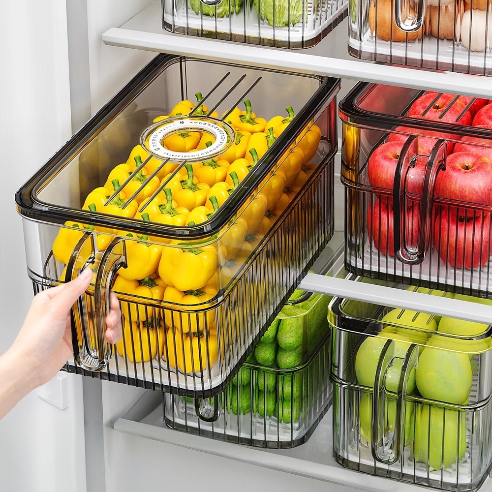 日本冰箱收纳盒保鲜盒食品级