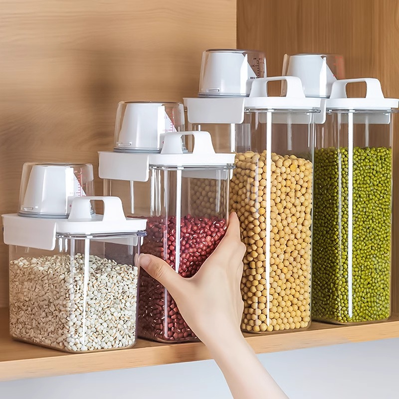 日本米桶家用防虫防潮食品级密封厨房橱柜五谷杂粮储存罐收纳盒