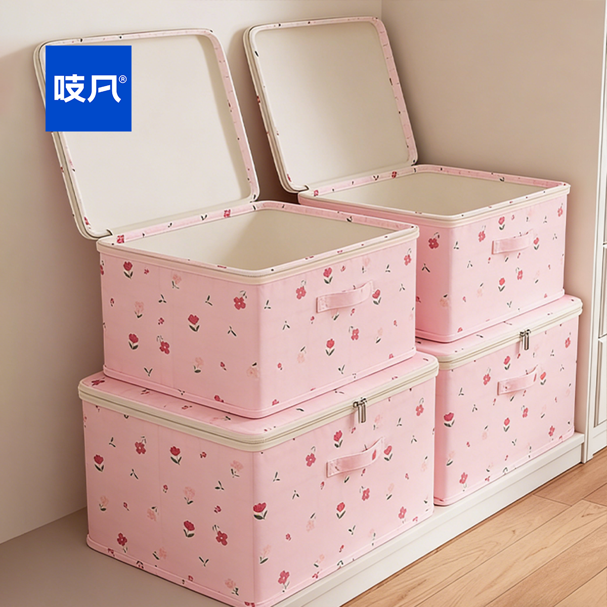 日本衣服收纳箱整理箱家用衣柜衣物百纳箱牛津布装羽绒服被子专用