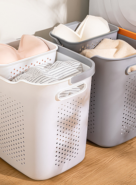 日本脏衣篓脏衣服收纳筐脏衣篮家用卫生间浴室洗澡间放衣服神器