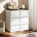 日本抽屉式 收纳柜落地多层阳台杂物储物斗柜带木板塑料衣服收纳箱