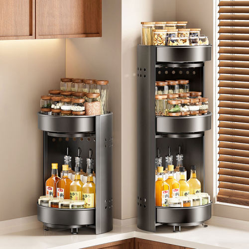 免安装旋转厨房调料架