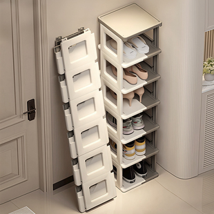 日本折叠鞋架免安装多层入户门口外小窄鞋子收纳架子新款简易鞋柜