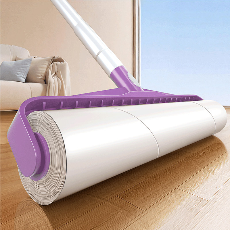 日本粘毛器滚筒长杆头发清理神器