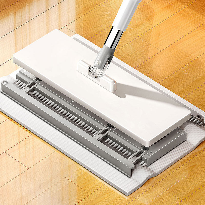 日本夹布拖把家用一拖净免手洗懒人专用全自动夹布拖地平板拖神器