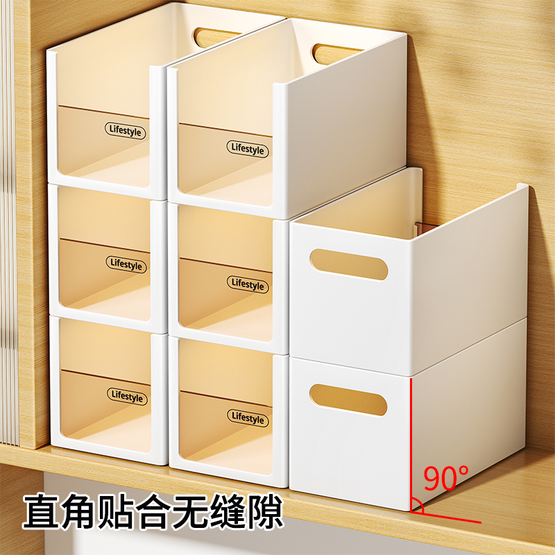 厨房长方形桌面整理盒透明收纳盒