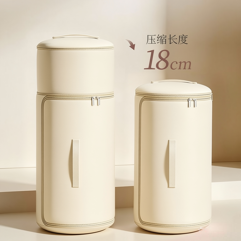 日本羽绒服收纳袋压缩专用布袋棉被子衣服大容量搬家整理衣物袋子