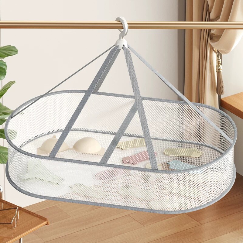 日本羊毛衫平铺晾衣架毛衣晾晒神器内衣袜子专用折叠挂篮晾晒网兜