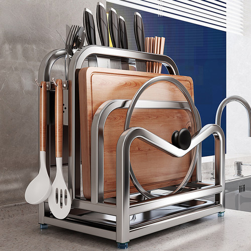 日本304不锈钢厨房刀架置物架