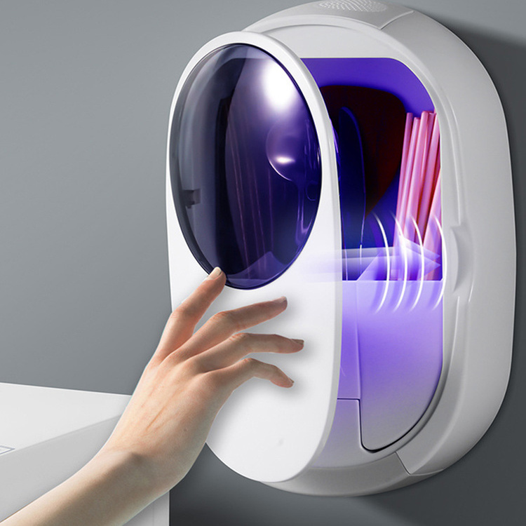 日本筷子勺子消毒收纳盒壁挂式风干一体机家用高档新款筷笼筷篓筒