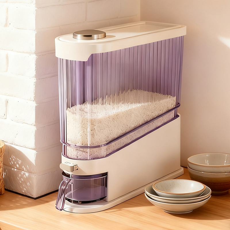 日本抗菌米桶家用防虫防潮密封米缸2025新款食品级小型夹缝窄长型