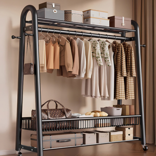 日本衣架卧室落地家用衣服挂衣架2025新款晾衣架加粗加厚超强承重