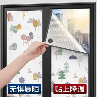 窗户玻璃防晒隔热膜遮阳贴窗遮光挡板帘阳光房顶阳台家用铝箔神器