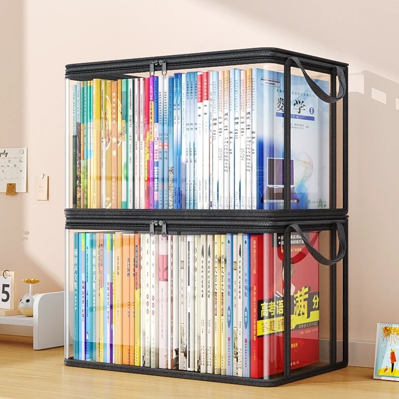 日本透明防尘书本收纳袋课本收纳袋小学生绘本图书大容量防水防潮书籍旧书装书收纳神器教室书箱收纳箱整理袋,文具电教/文化用品/商务用品,文件袋/资料袋/试卷收纳袋,淘宝优惠券,粉丝福利购,淘宝优惠卷