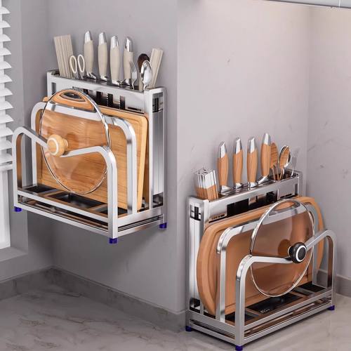 日本304不锈钢厨房刀架置物架