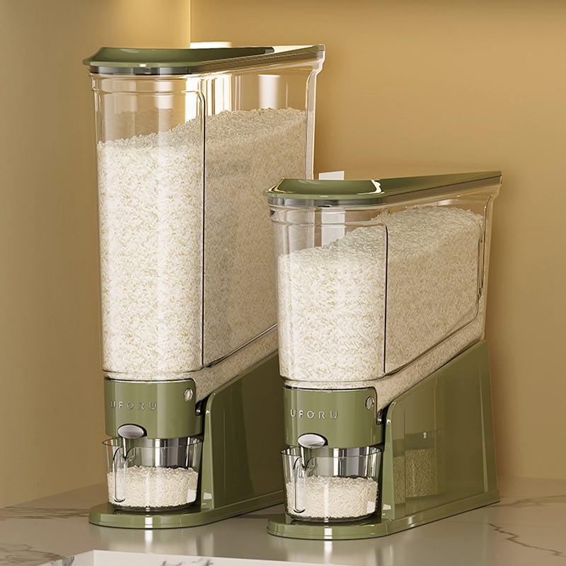 日本米桶家用防虫防潮食品级密封新款米缸装大米窄米箱厨房收纳盒