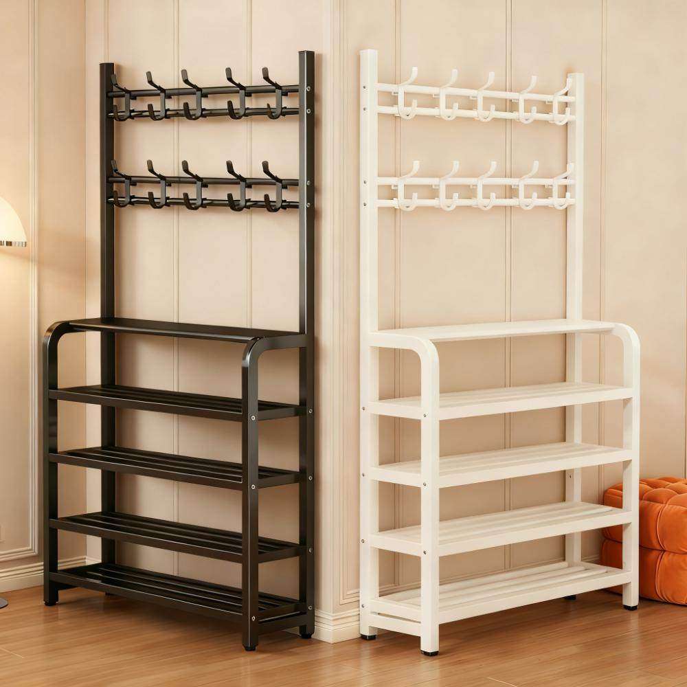 日本鞋架多层家用门口衣帽架入户门挂衣架一体出租房用鞋架子鞋柜,收纳整理,鞋子收纳架,淘宝优惠券,粉丝福利购,淘宝优惠卷