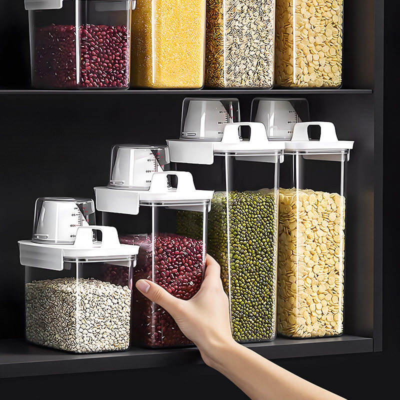 日本五谷杂粮收纳盒厨房粮食储存罐储物罐装豆子收纳罐密封罐米桶