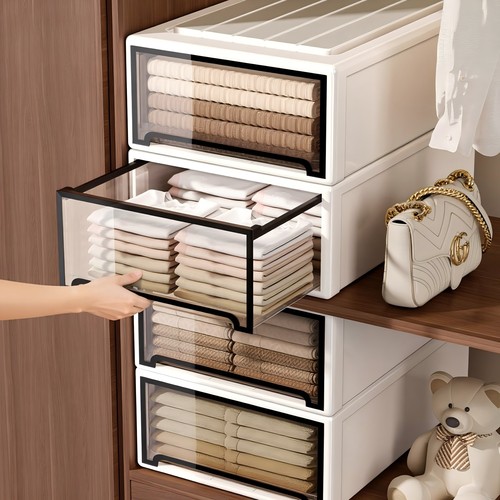 日本衣柜收纳盒家用抽屉式收纳箱