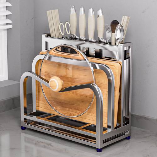 日本304不锈钢厨房刀架置物架