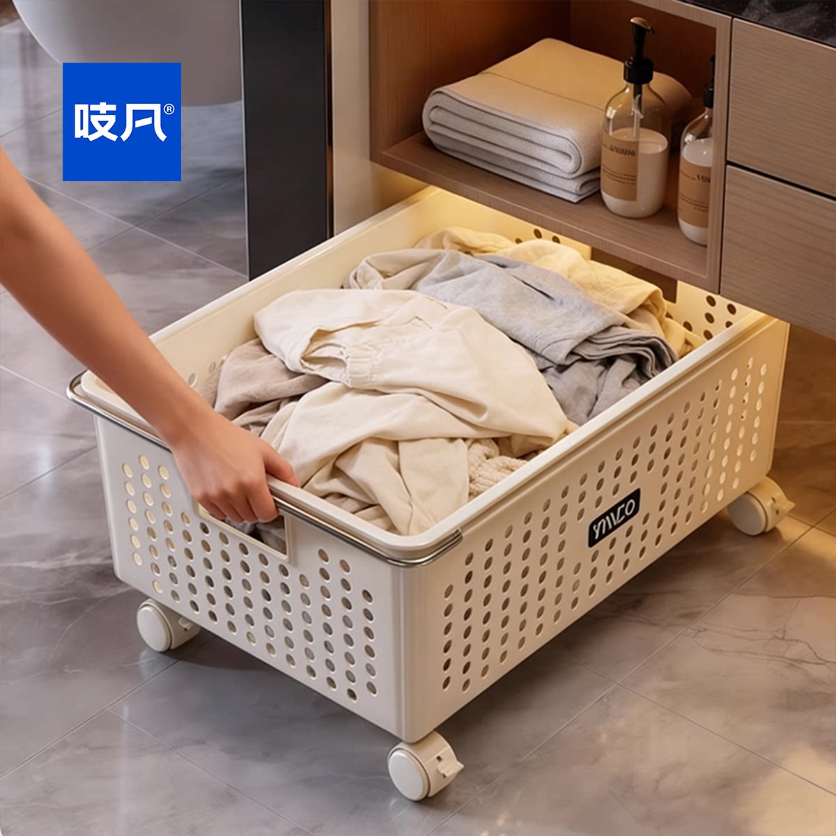 日本脏衣篓家用衣服收纳筐储物篮