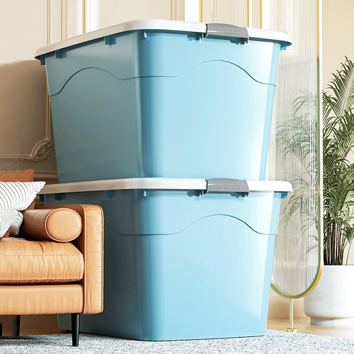 Очень большой ящик для хранения, пластиковая вместительная и большая коробка, увеличенная толщина