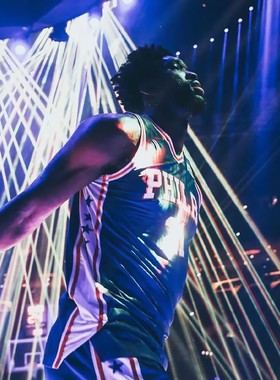 乔尔·恩比德21号球衣75周年城市复古大帝篮球服Joel Embiid