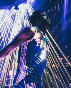 乔尔·恩比德21号球衣热压75周年城市复古大帝篮球服Joel Embiid