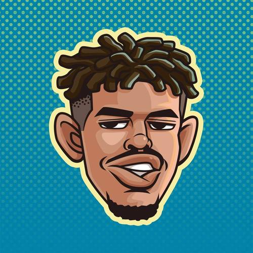 1号拉梅洛鲍尔球衣2号三球LaMelo Ball城市版篮球服