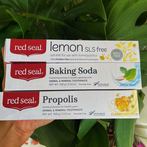 新西兰进口REDSEAL红印牙膏护牙龈不含氟孕妇清新口气无氟烟民