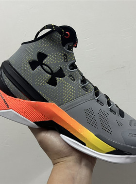 Under Armour Curry 2安德玛库里2代缓震耐磨篮球鞋3026052-100