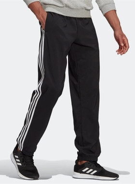 adidas阿迪达斯跑步训练运动裤三条纹直筒休闲长裤 GK8982 GK8983