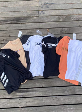 ADIDAS阿迪达斯男子运动休闲透气圆领T恤GP4828 CU4536 EJ8086