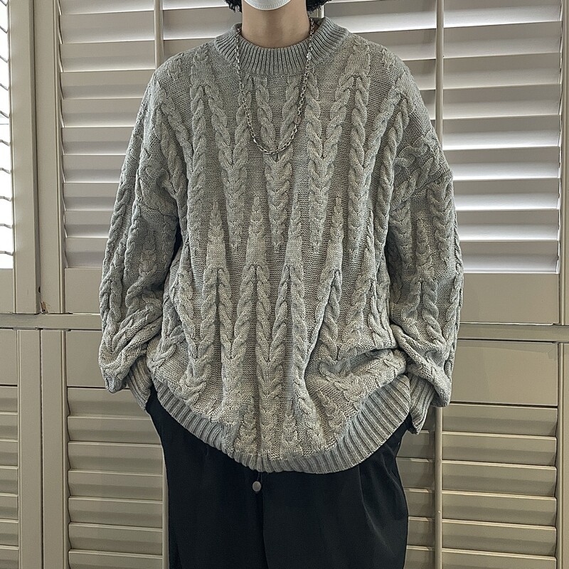 麻花毛衣针织衫男女814-1-M806-P68控89(聚酯纤维）,男装针织衫/毛衣,星座814-1