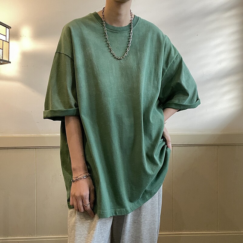 水洗渐变做旧短袖T恤男女814-1-T2318-P4059（棉）,男装T恤,星座814-1