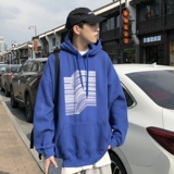 814-1-WY007-P68港风设计感秋装新款复古印花连帽卫衣男女潮卫衣，男装卫衣，星座814-1