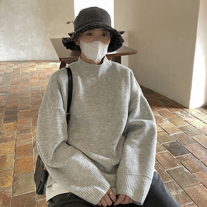 设计感半高领毛衣针织衫男女 814-1-M808-P68 88图片