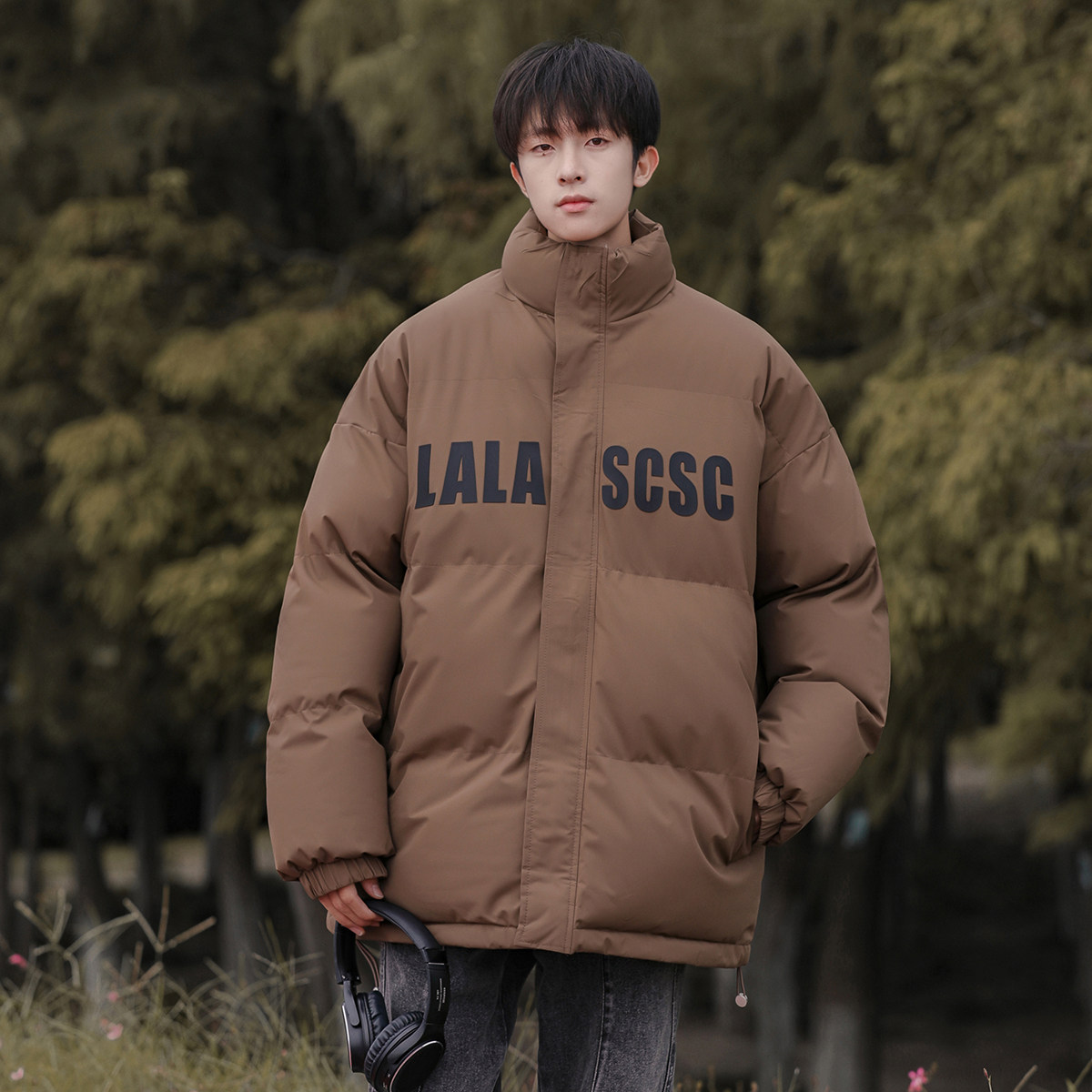 814-1-MF99-P108 148 厚板胶印字母棉服（聚酯纤维）图片