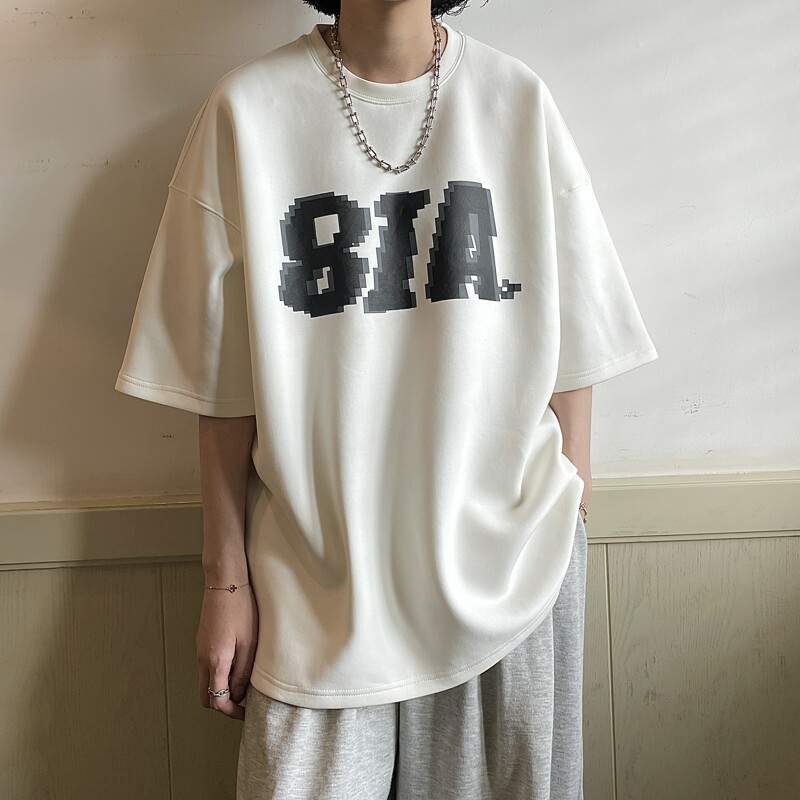 240克 马赛克印花短袖T恤男女 814-1-T237-P42 59（棉）图片