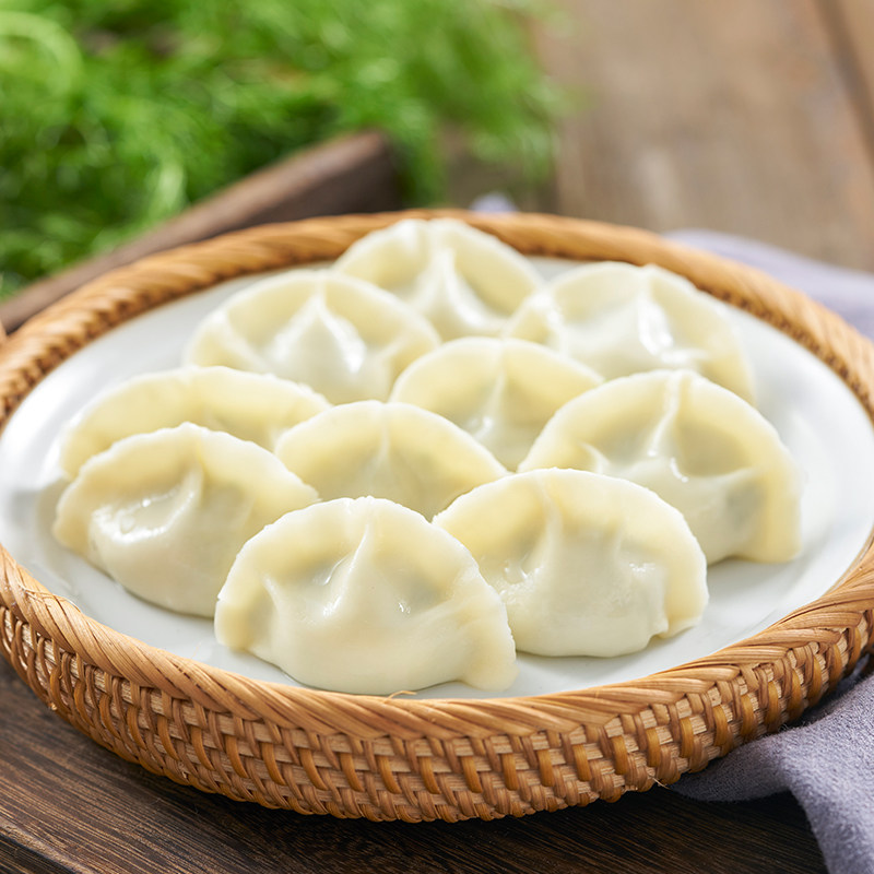 新货汉唐茴香饺子山东手工水饺酸菜荠菜韭菜白菜芹菜猪肉水饺顺丰