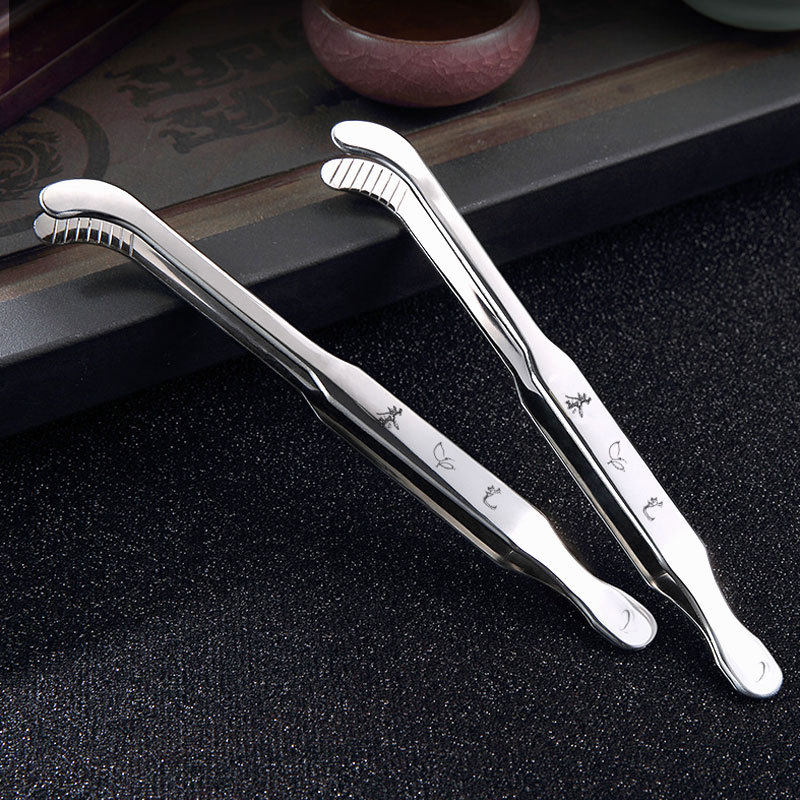 茶夹不锈钢加厚夹茶杯的夹子加宽功夫茶具配件防烫防滑多功能镊子,餐饮具,茶夹,淘宝优惠券,粉丝福利购,淘宝优惠卷