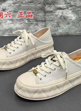 39码星期六正品撤柜断码处理春季圆头厚底增高休闲系带百搭女板鞋
