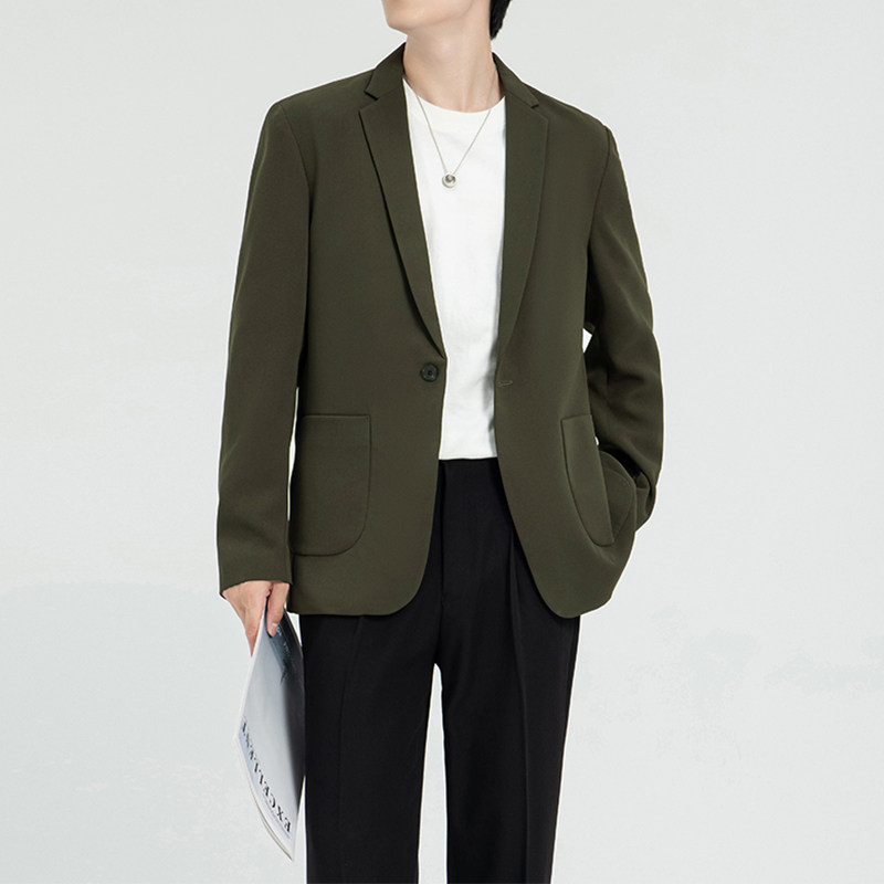 306B-2-DX9020-P160 2024秋季男士小西装休闲青年西服外套图片