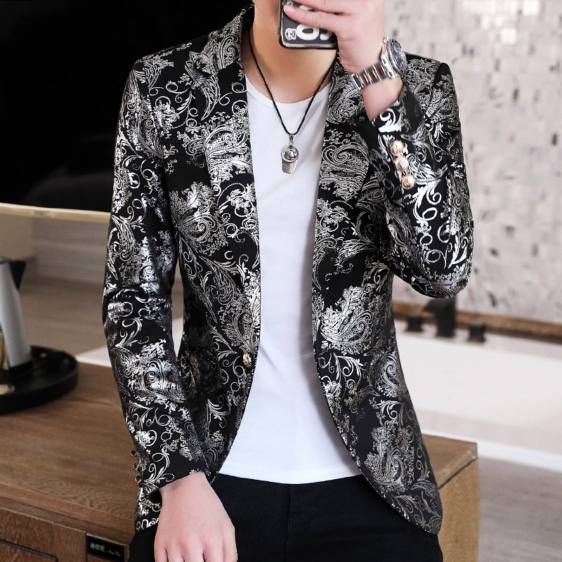 306B-2-X999-P752025秋装时尚男士烫金小西装西服外套,男装西服套装,星座507A（原星座306B-2）