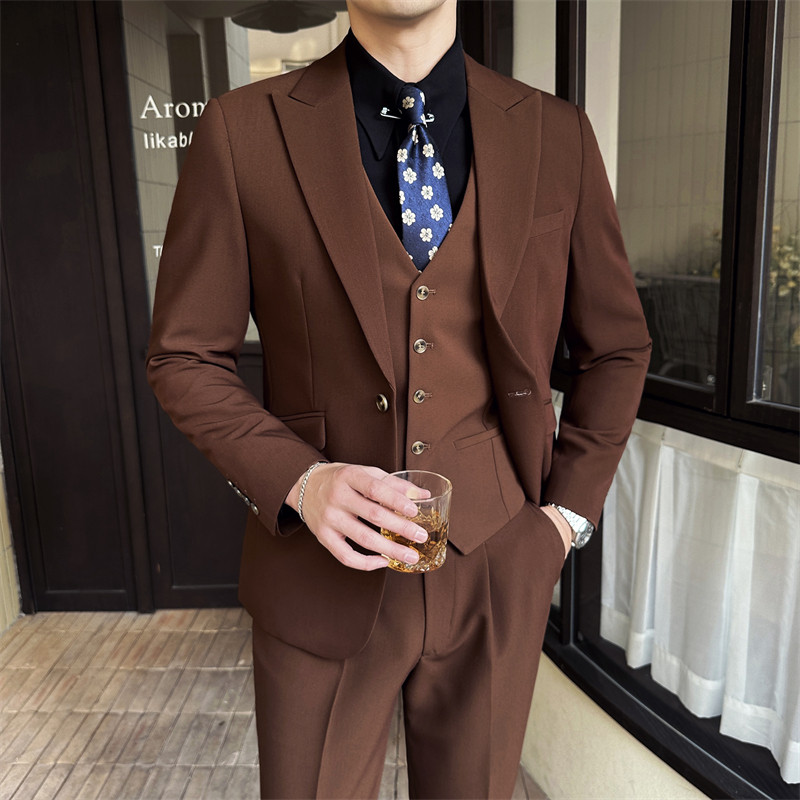 306B-2-SJT7768-P2952025春装英伦时尚正装西服三件套装礼服商务,男装西服,星座507A（原星座306B-2）