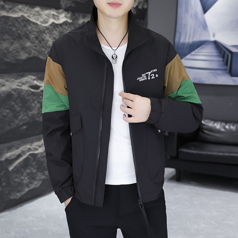 306B-2-K9007-P852025秋季男士撞色青年夹克休闲百搭外套，男装夹克，星座507A（原星座306B-2）