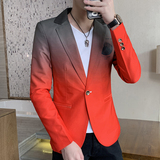 306B-2-XF095-P702025秋季男士渐变色小西装外贸西服外套青年，男装西服套装，星座507A（原星座306B-2）