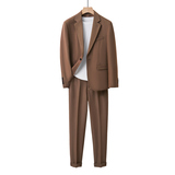 306B-2-T639-P2252025春夏青年意式英伦帅气西服两件套装结婚，男装西服，星座507A（原星座306B-2）
